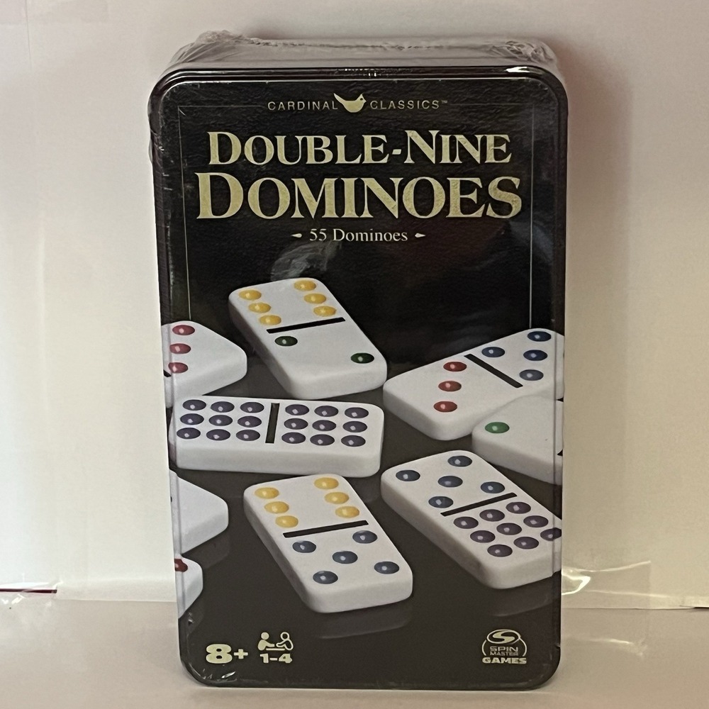 Cardinal Classics Double Nine 9 Dominoes Spin Master Tile Board Game Color Dots‎